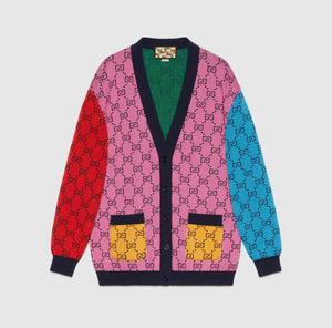 GUCCI Long Sleeves Logo Cardigans